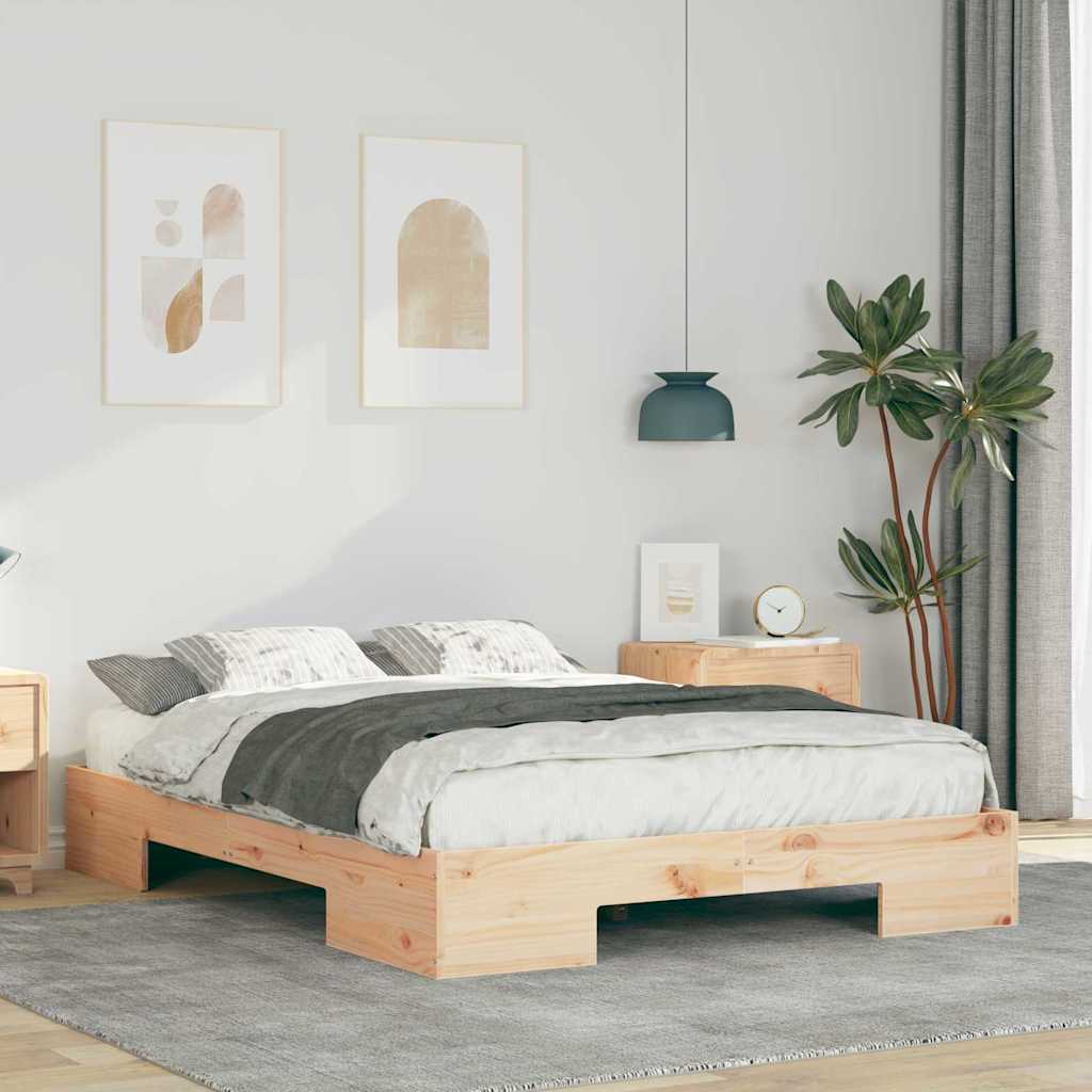 Estrutura da cama castanho 120 x 200 cm
