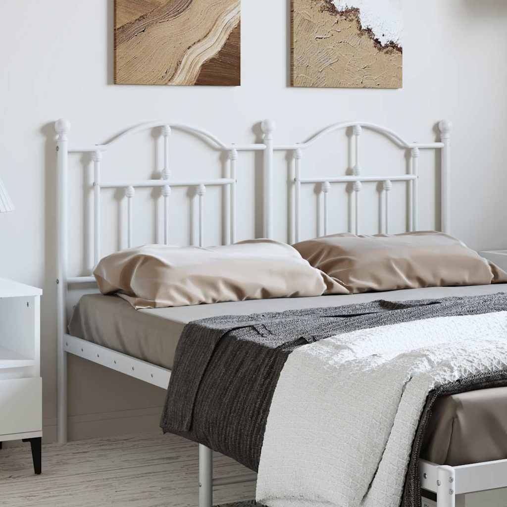 Cabeceira de substituição 135 cm metal branco