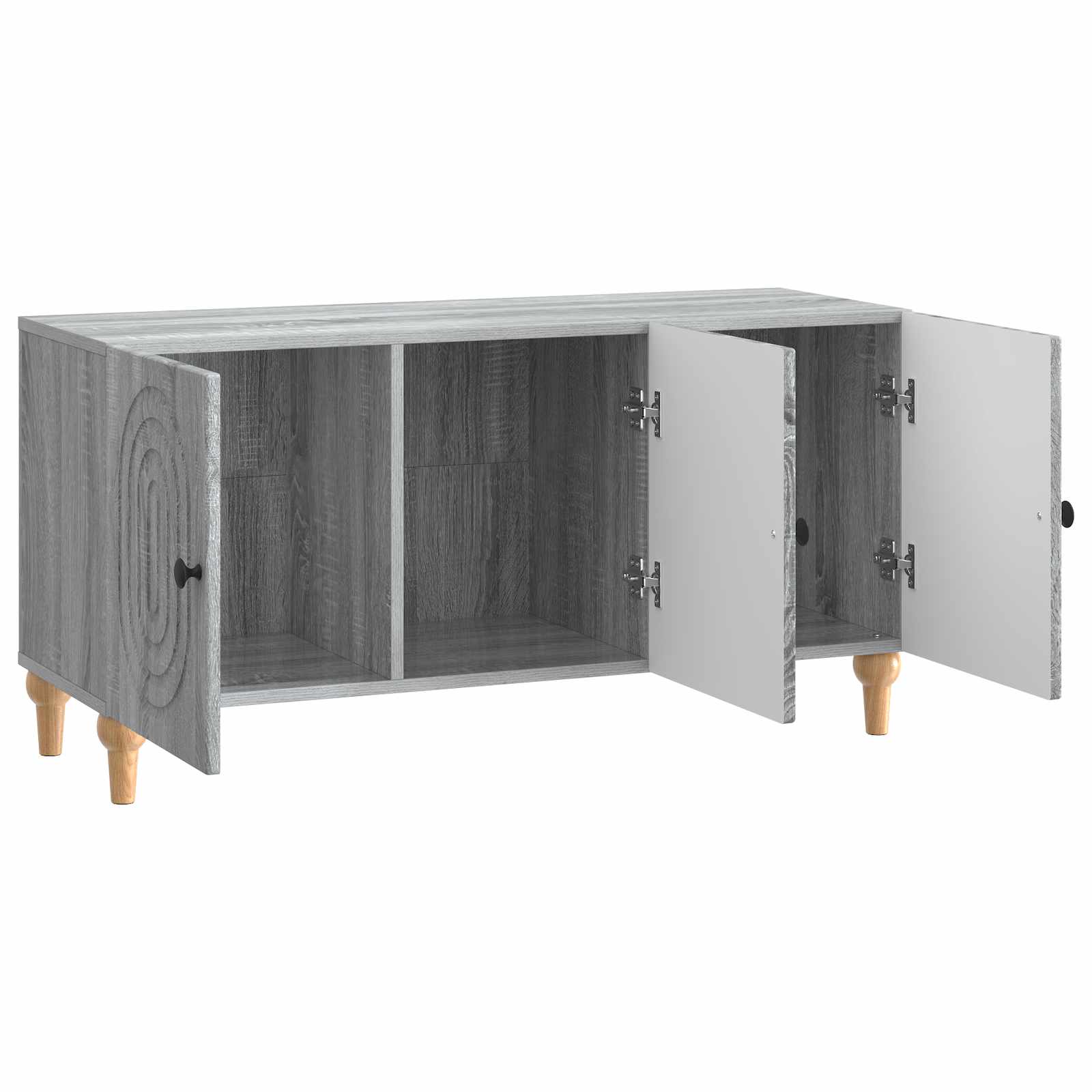 Gabinete para TV sonoma cinzento 99 x 34,5 x 50 cm