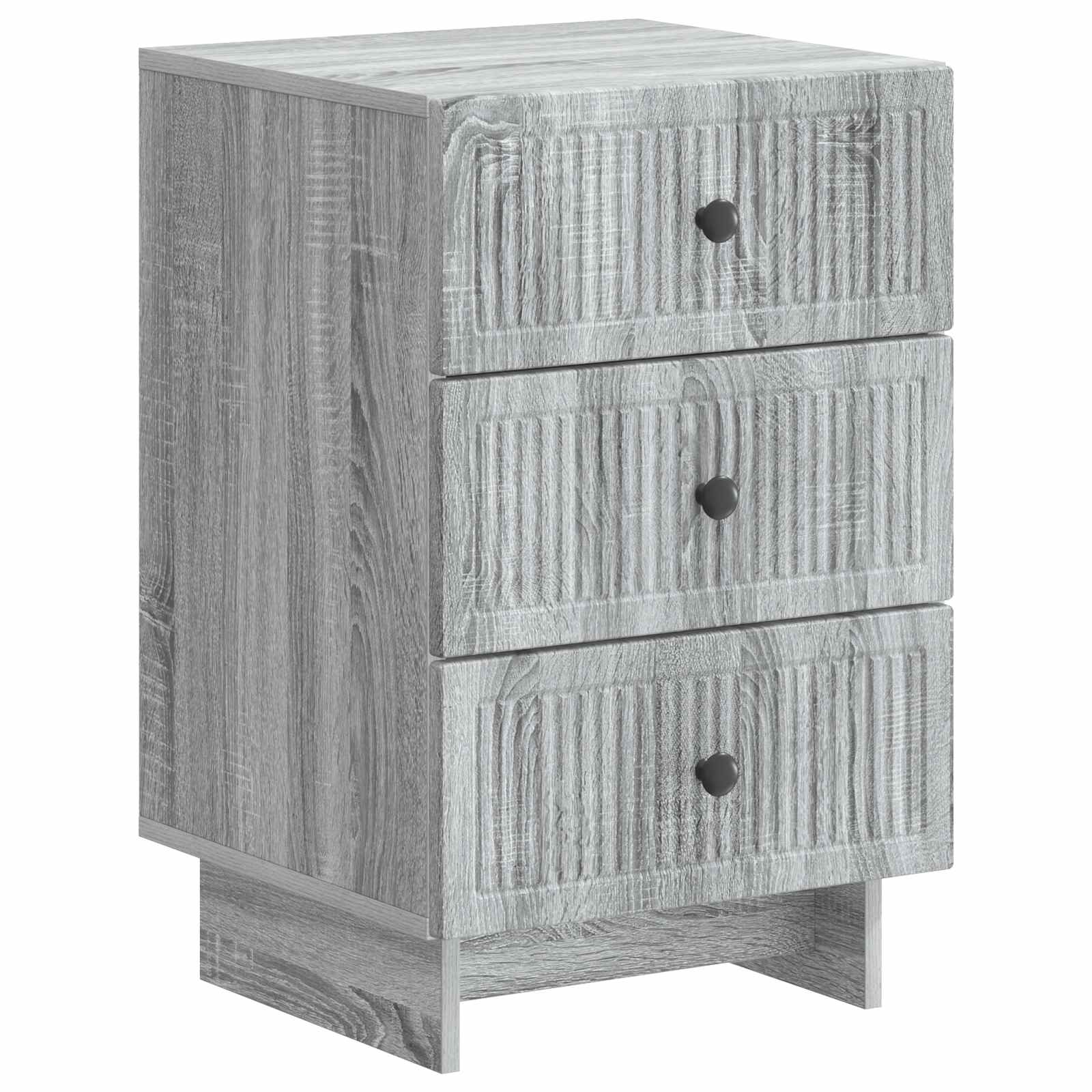 Armário de cabeceira sonoma cinzento 43 x 41 x 66,5 cm