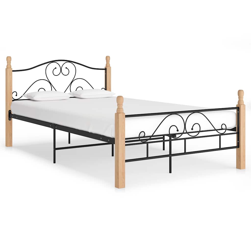 Estrutura de cama 120x200 cm metal preto