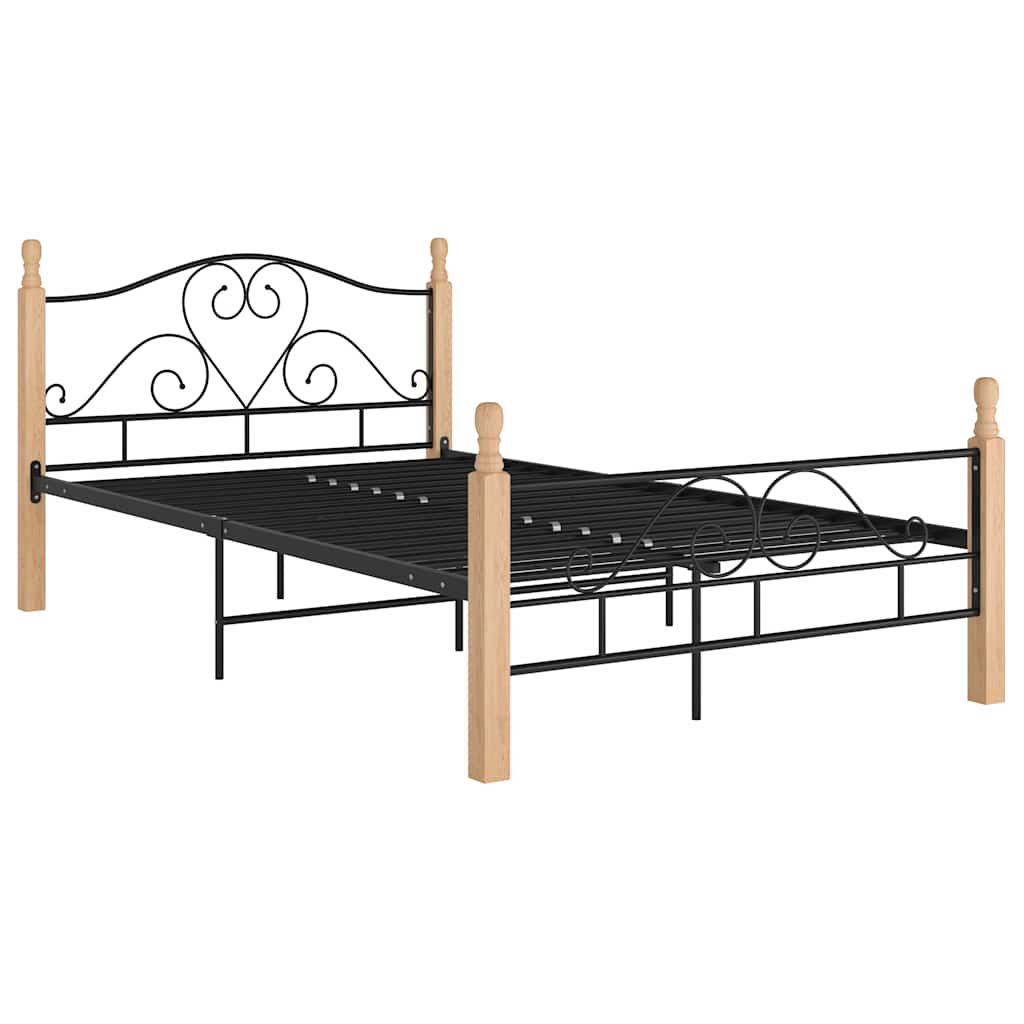 Estrutura de cama 120x200 cm metal preto