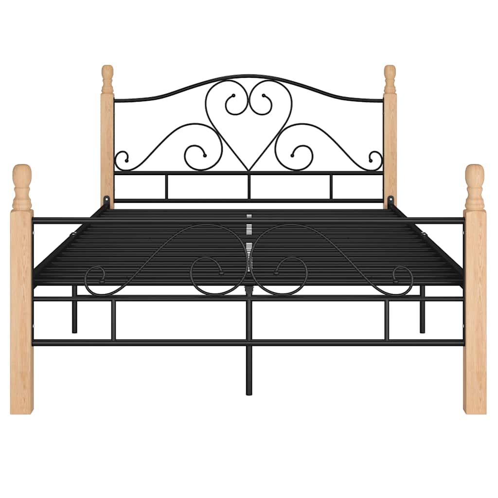 Estrutura de cama 120x200 cm metal preto
