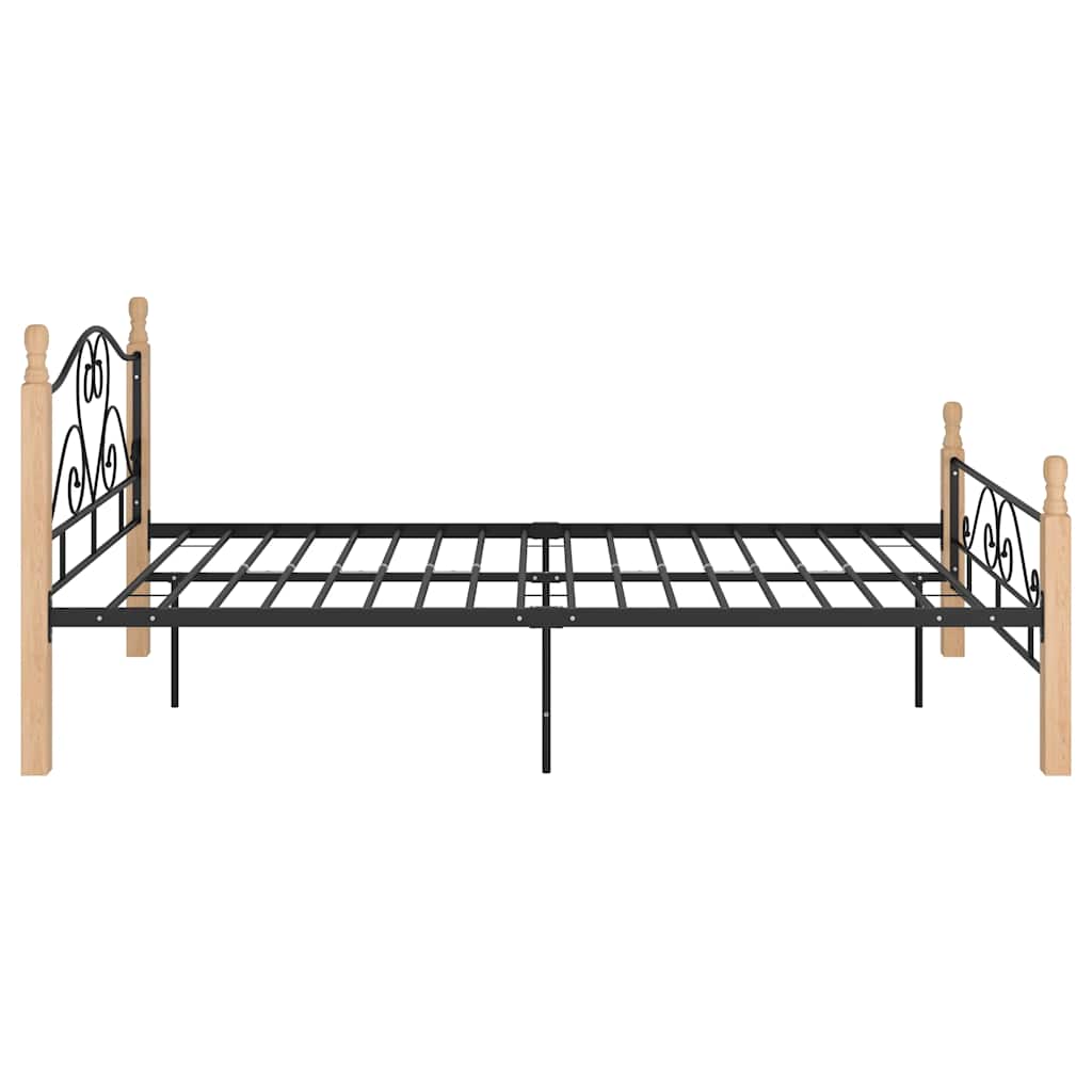 Estrutura de cama 120x200 cm metal preto