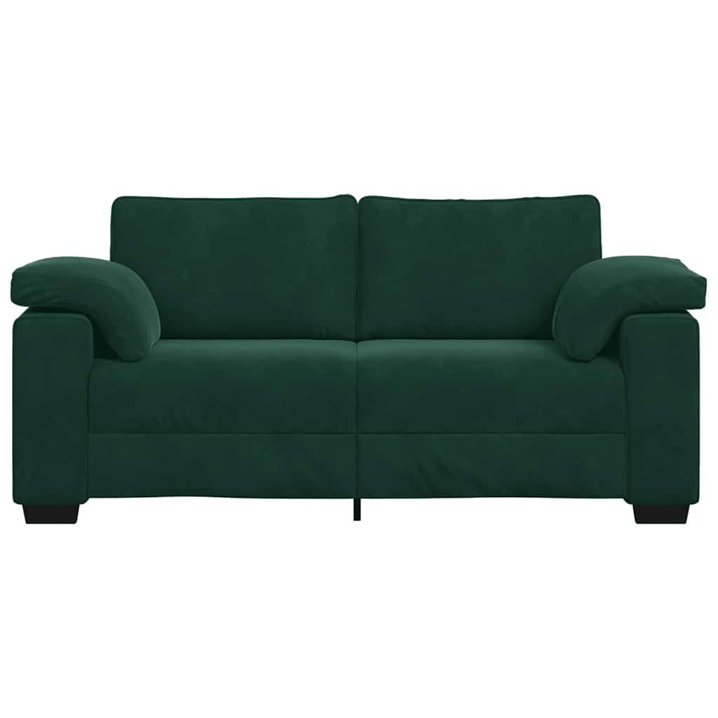 Sofá-luvas 180x77x82 cm veludo verde-escuro