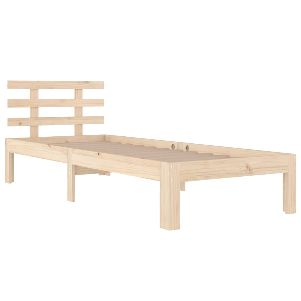 Estrutura de cama solteiro 90x190 cm madeira maciça