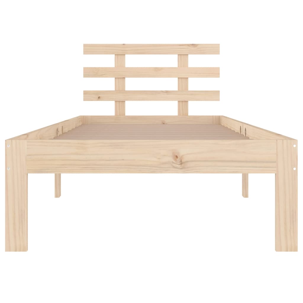 Estrutura de cama solteiro 90x190 cm madeira maciça