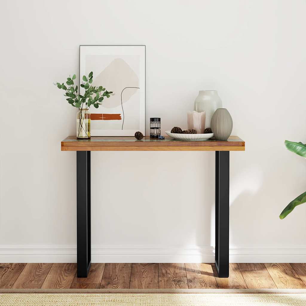 Mesa consola em teca 100x35x75 cm