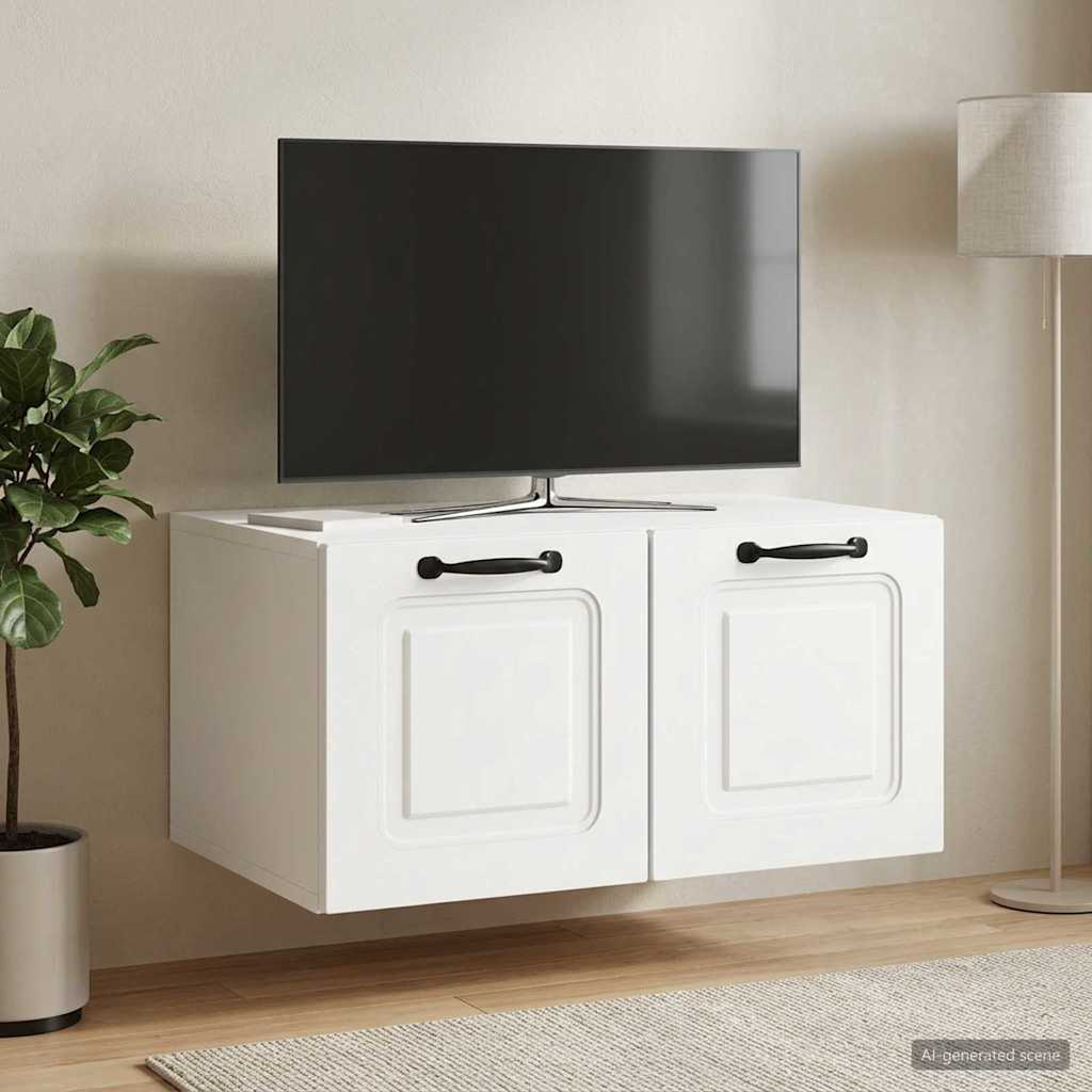 Gabinete de TV de parede branco 59,5 x 41 x 30 cm