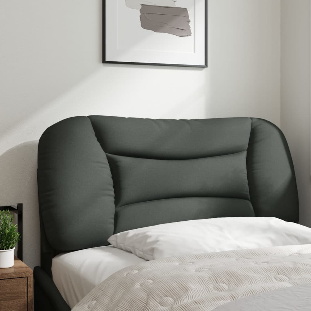 Almofadão de cabeceira hvar 80 cm tecido cinzento-escuro