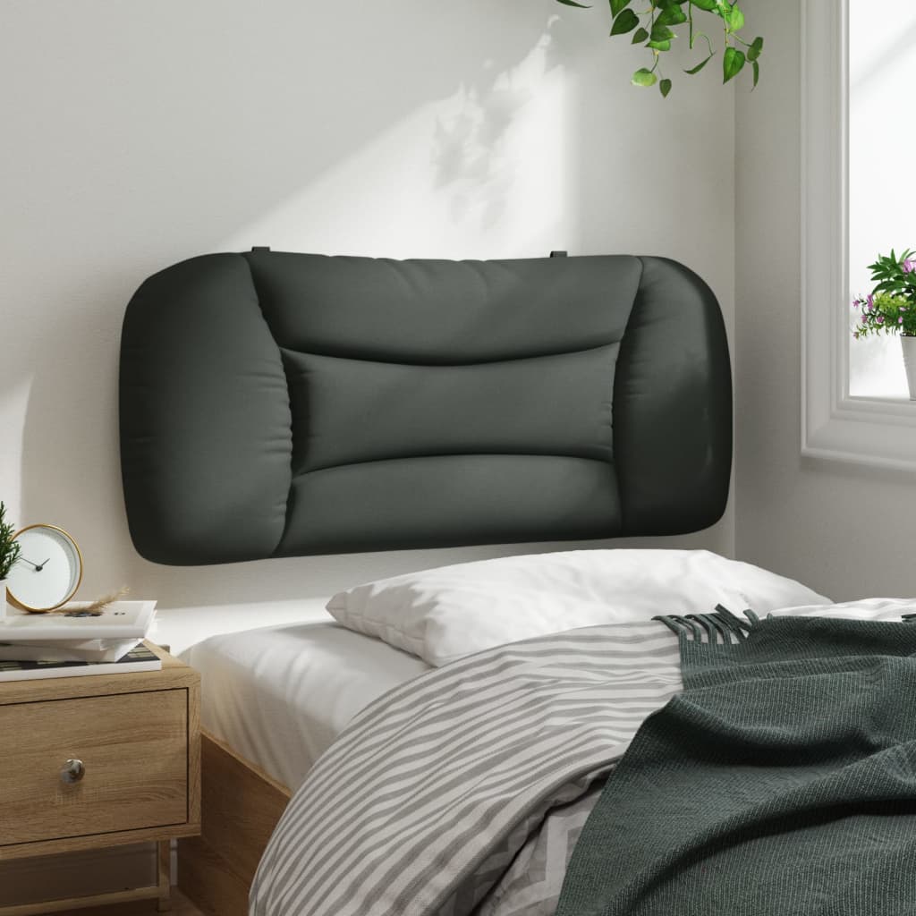 Almofadão de cabeceira hvar 80 cm tecido cinzento-escuro