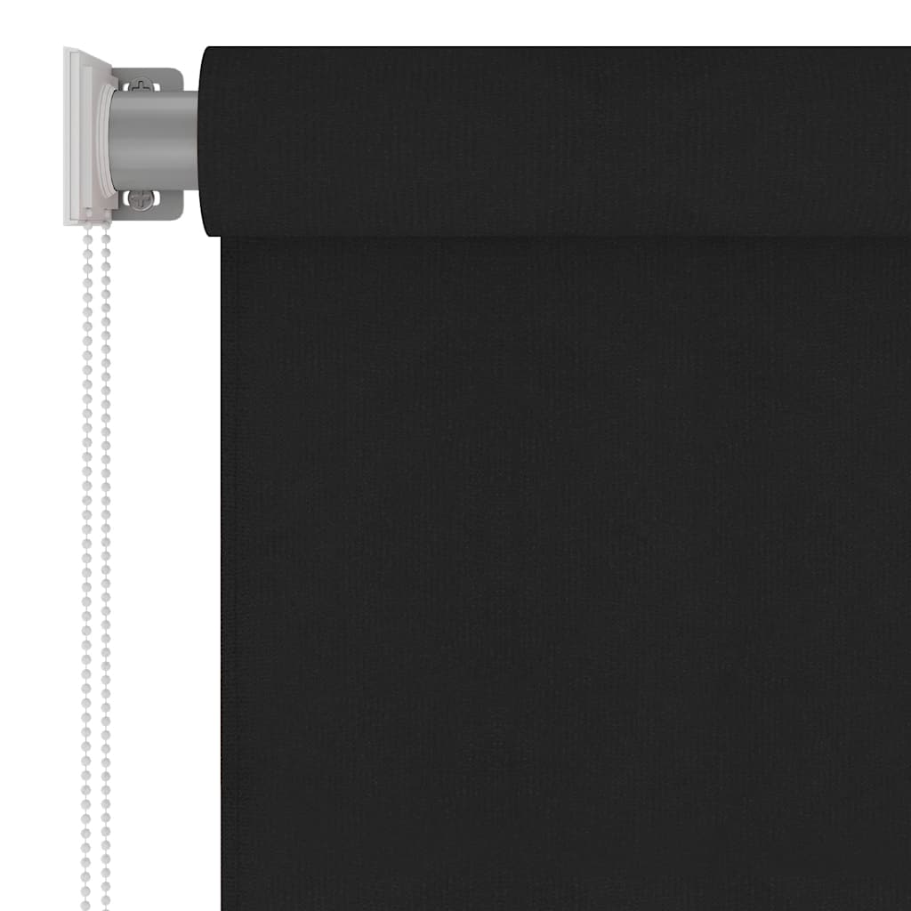 Estore de rolo para exterior 125 (l) x 230 (a) cm preto