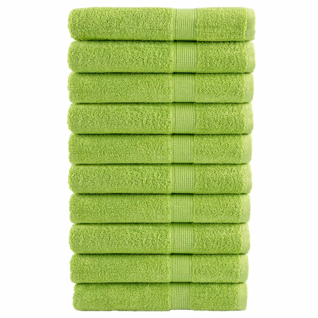 Toalhas sauna premium solund 10pcs 80x200cm 600 gsm verde maça