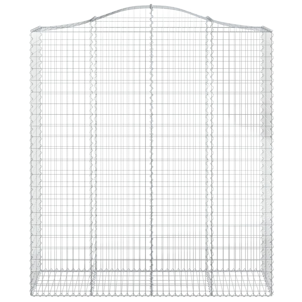 Cestos gabião arqueados 5pcs 200x50x220/240cm ferro galvanizado