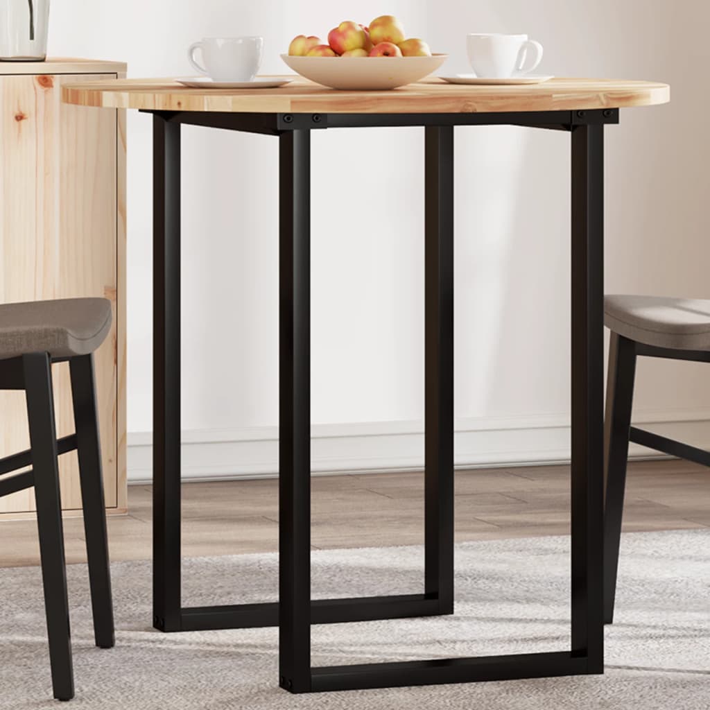 Tampo de mesa redondo ø80x2 cm madeira de acácia maciça