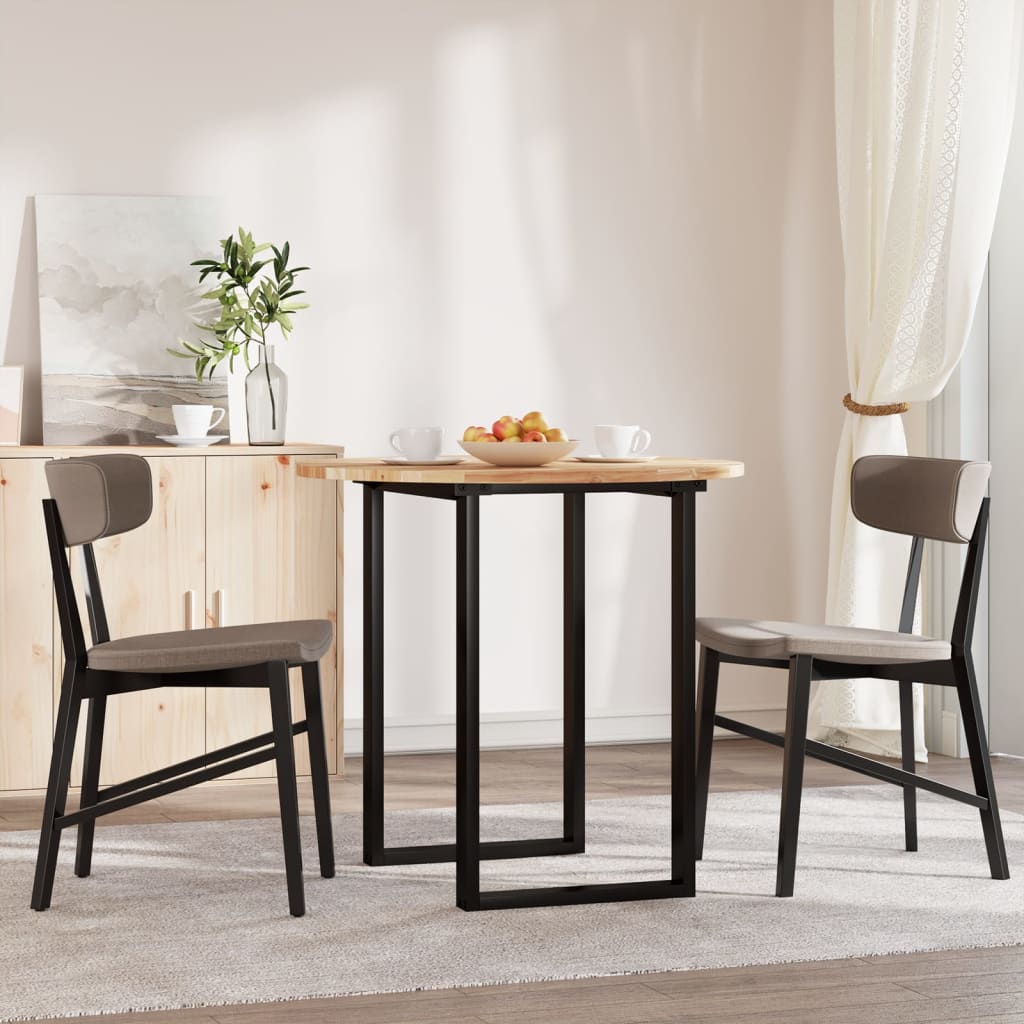 Tampo de mesa redondo ø80x2 cm madeira de acácia maciça