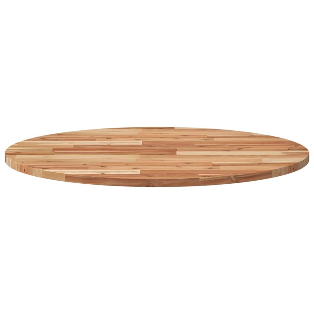 Tampo de mesa redondo ø80x2 cm madeira de acácia maciça