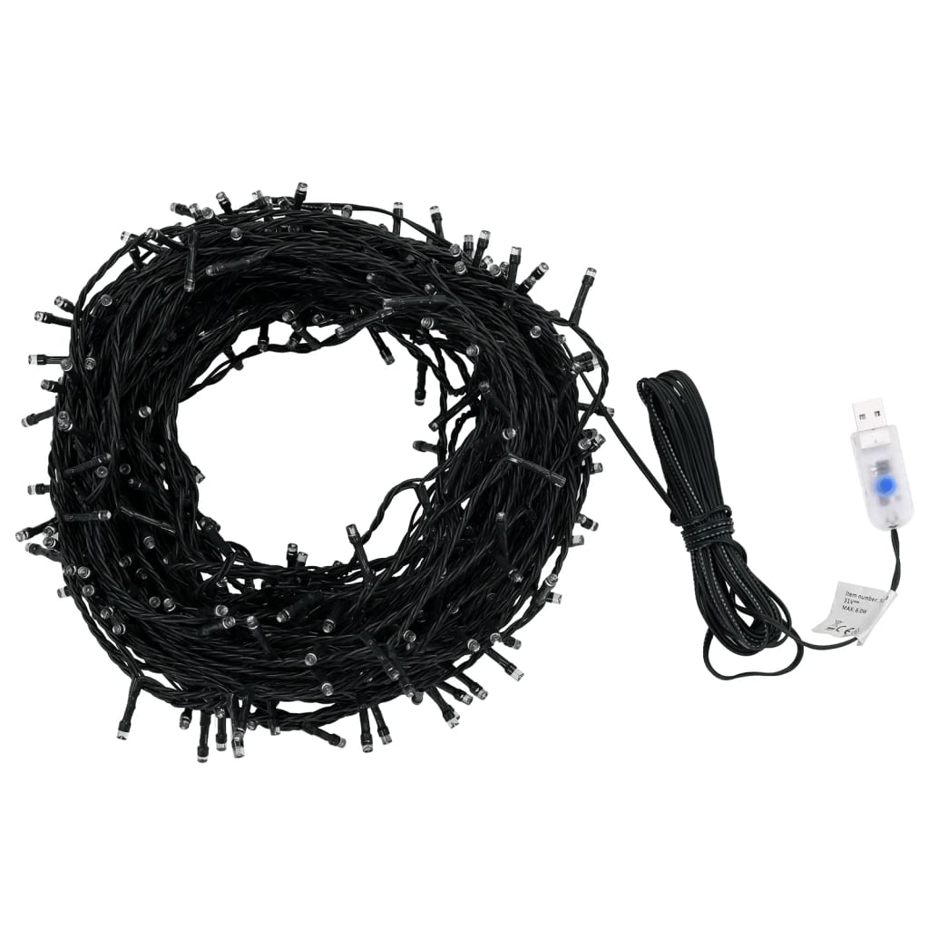 Cordão de luzes c/ 400 leds int/ext 40m branco frio
