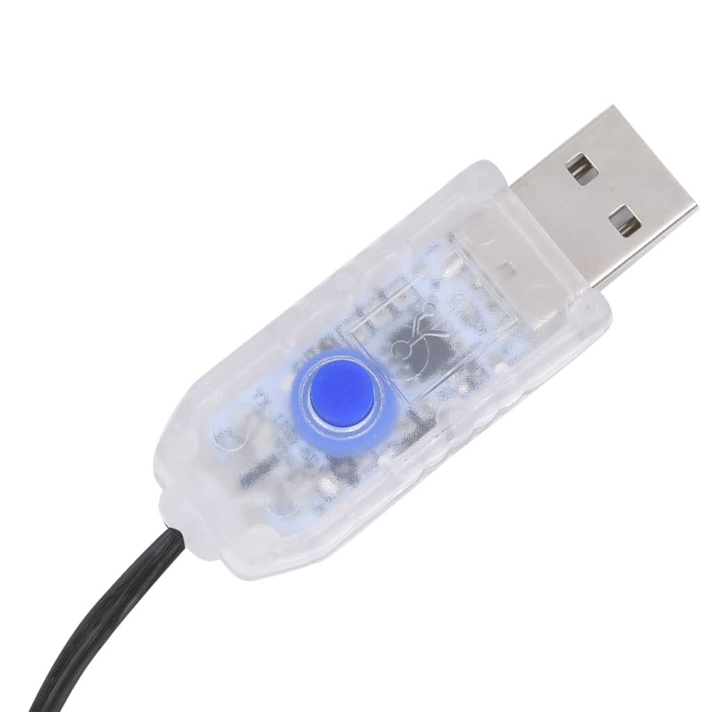 Cordão de luzes c/ 400 leds int/ext 40m branco frio