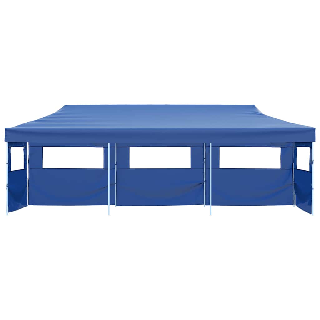 Tenda para festas pop-up dobrável c/ 5 paredes 3x9 m azul