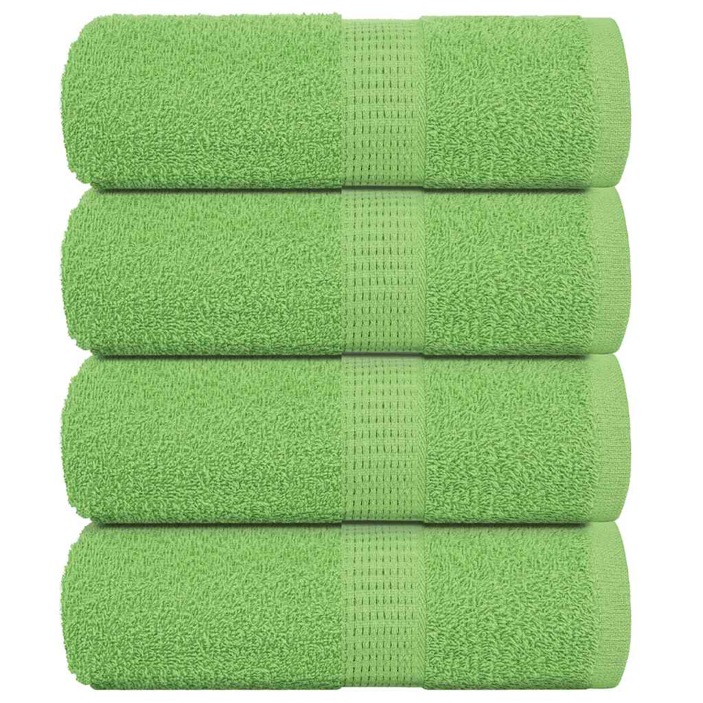 Toalhas de bidé frogn 4pcs 30x50cm 360 g/m² verde maça