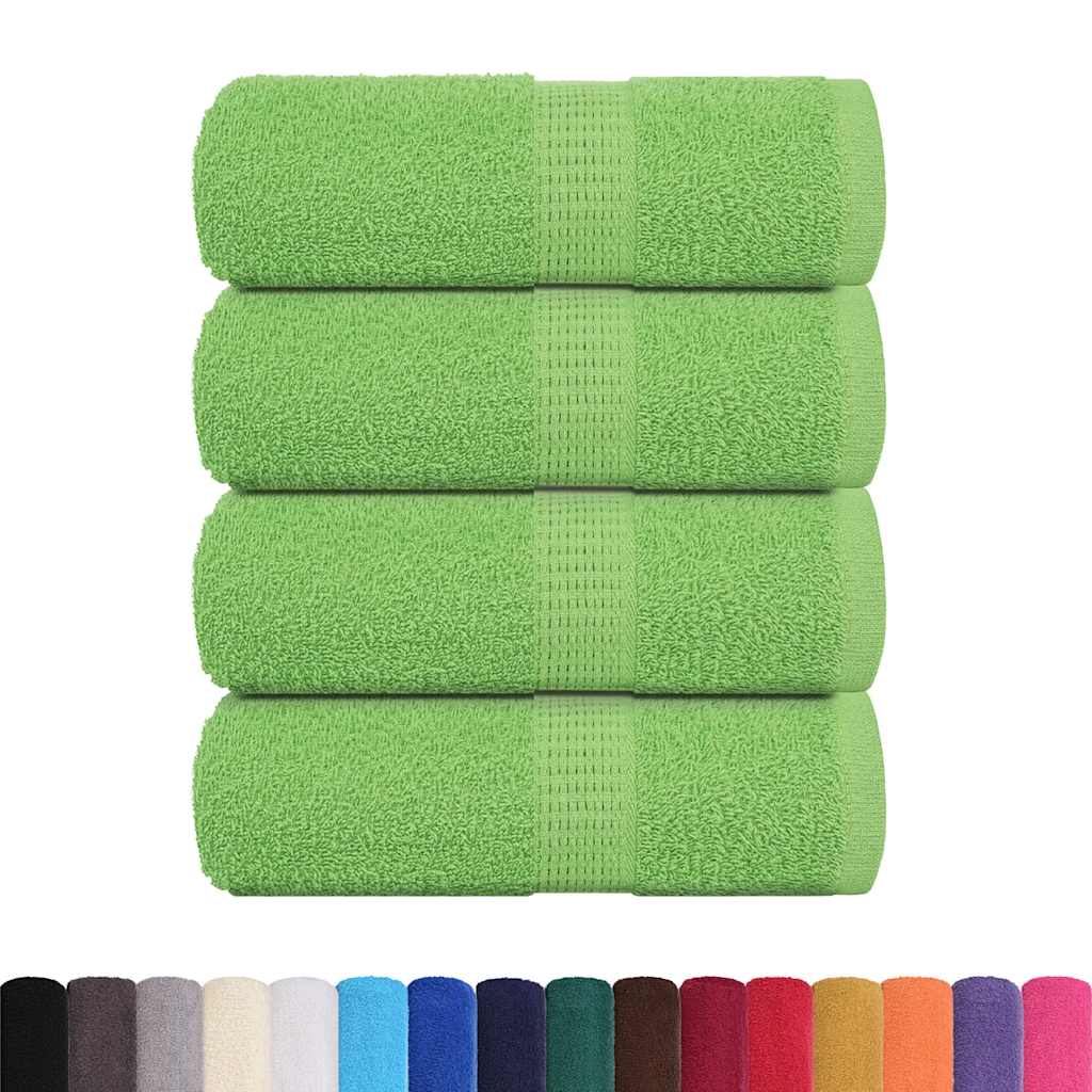 Toalhas de bidé frogn 4pcs 30x50cm 360 g/m² verde maça