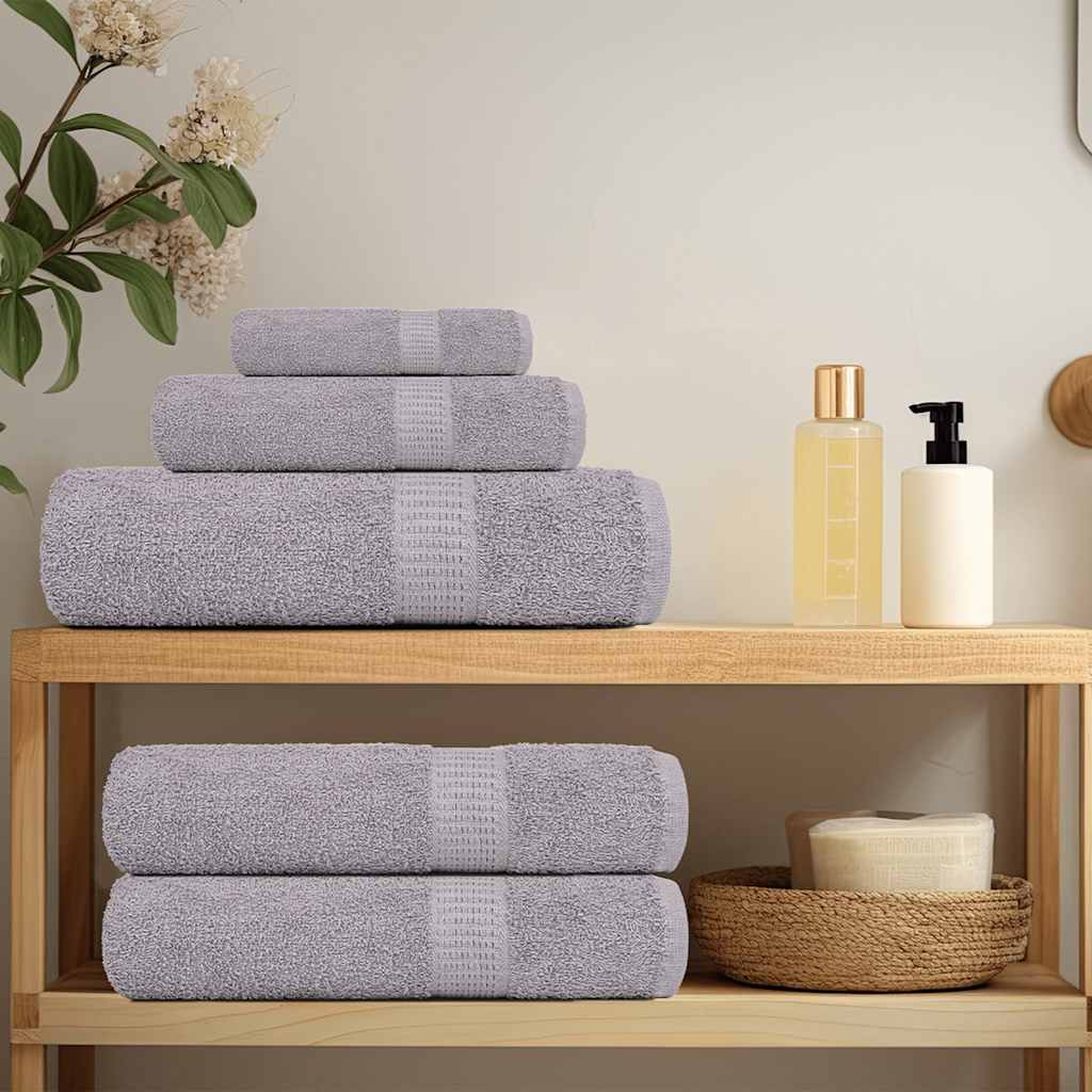Toalhas de mãos frogn 10 pcs 50x100 cm 360 g/m² cinzento