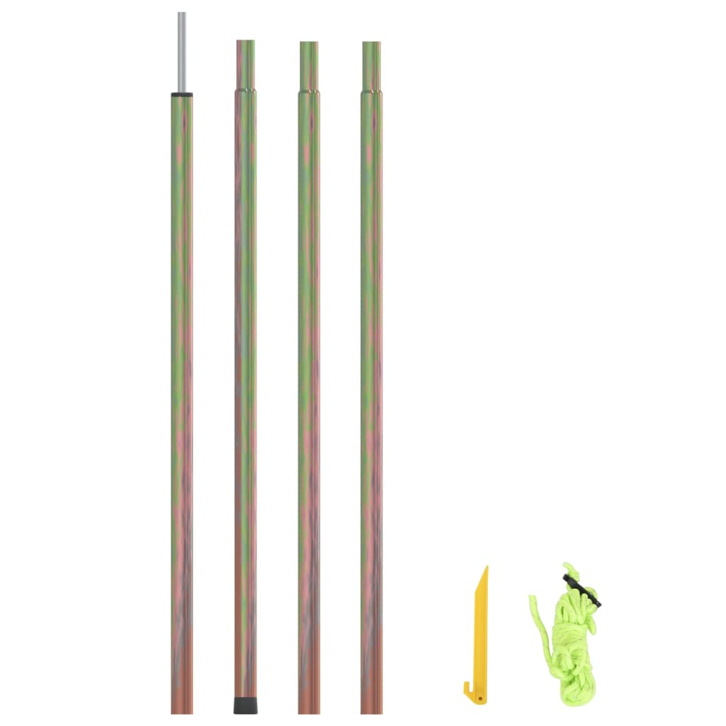 Poste para para-sol estilo vela 250 cm aço galvanizado