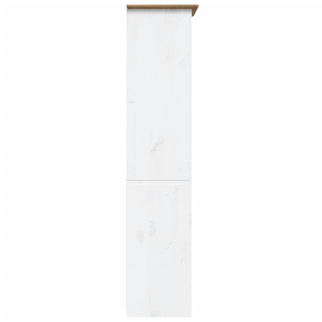 Estante bodo 5 prateleiras 82x40x173 cm pinho maciço castanho