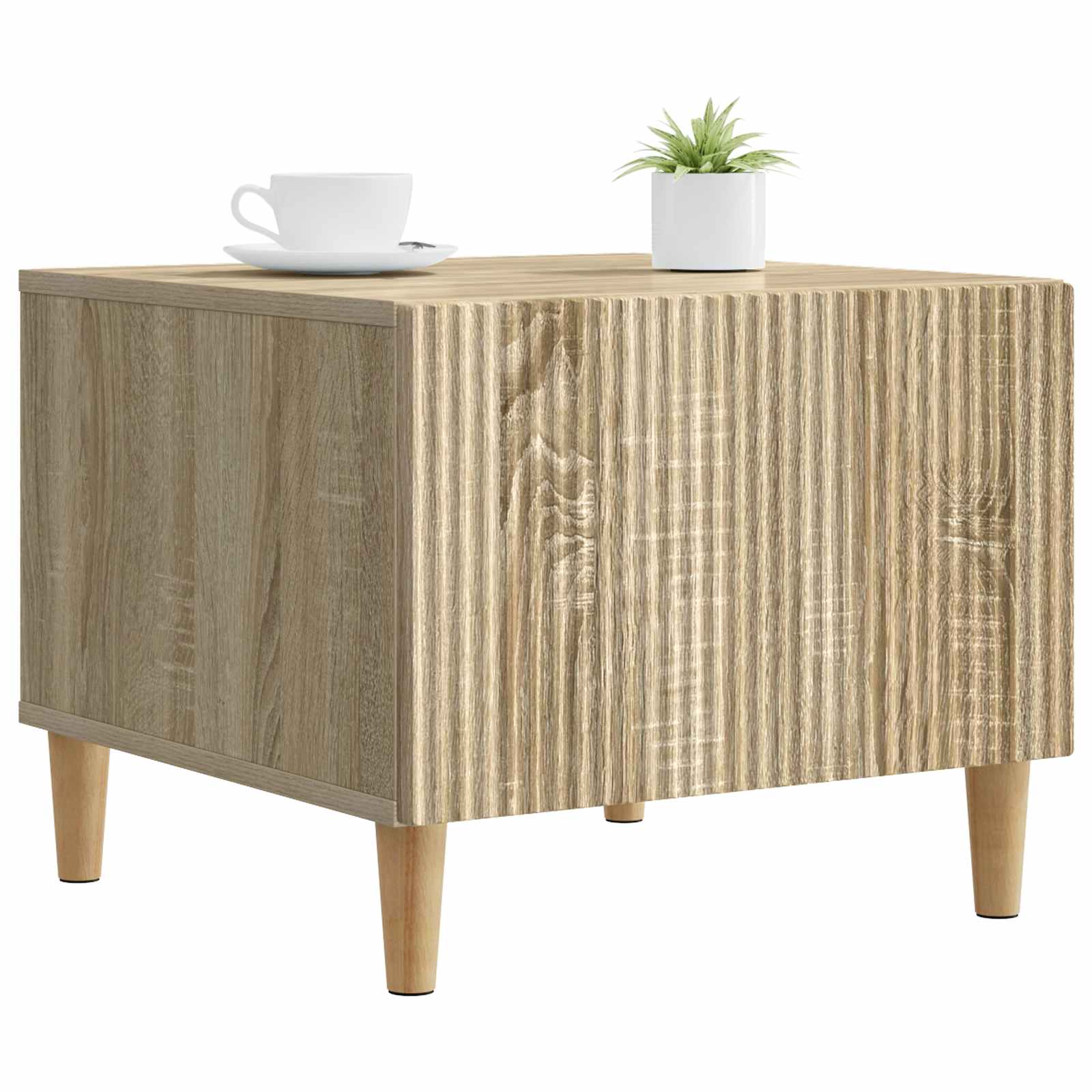Mesa de centro com gaveta carvalho sonoma 49 x 50 x 40 cm