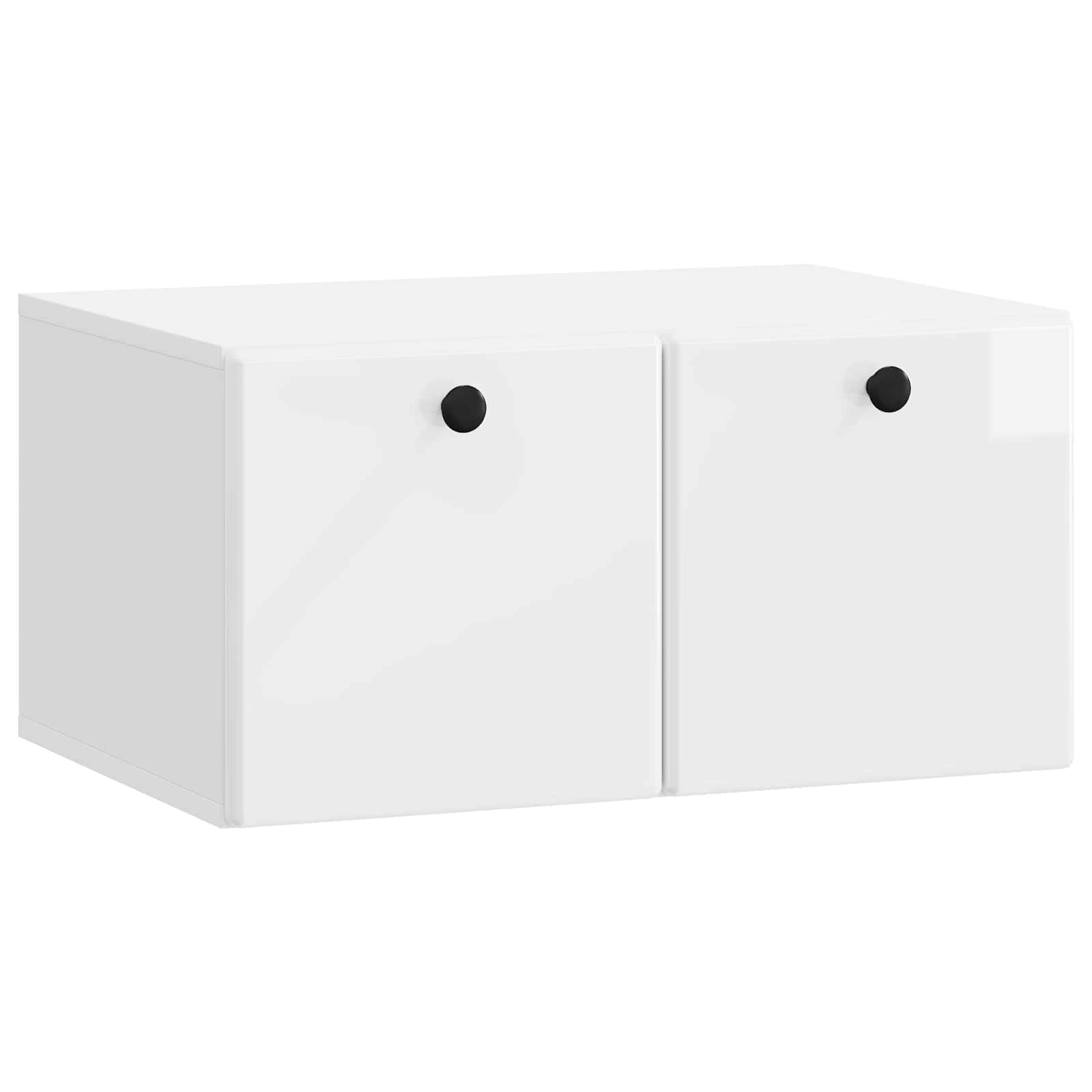 Gabinete de TV de parede 59,5 x 41 x 30 cm branco brilhante