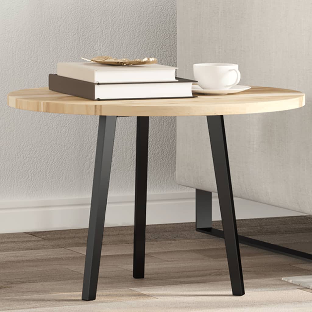 Tampo de mesa redondo ø60x2 cm madeira de acácia maciça