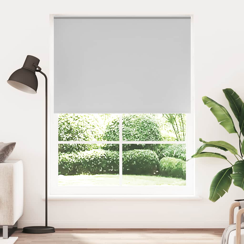 Cortina de rolo blackout, 164,4 x 230 cm, largura do tecido 160 cm, cinza