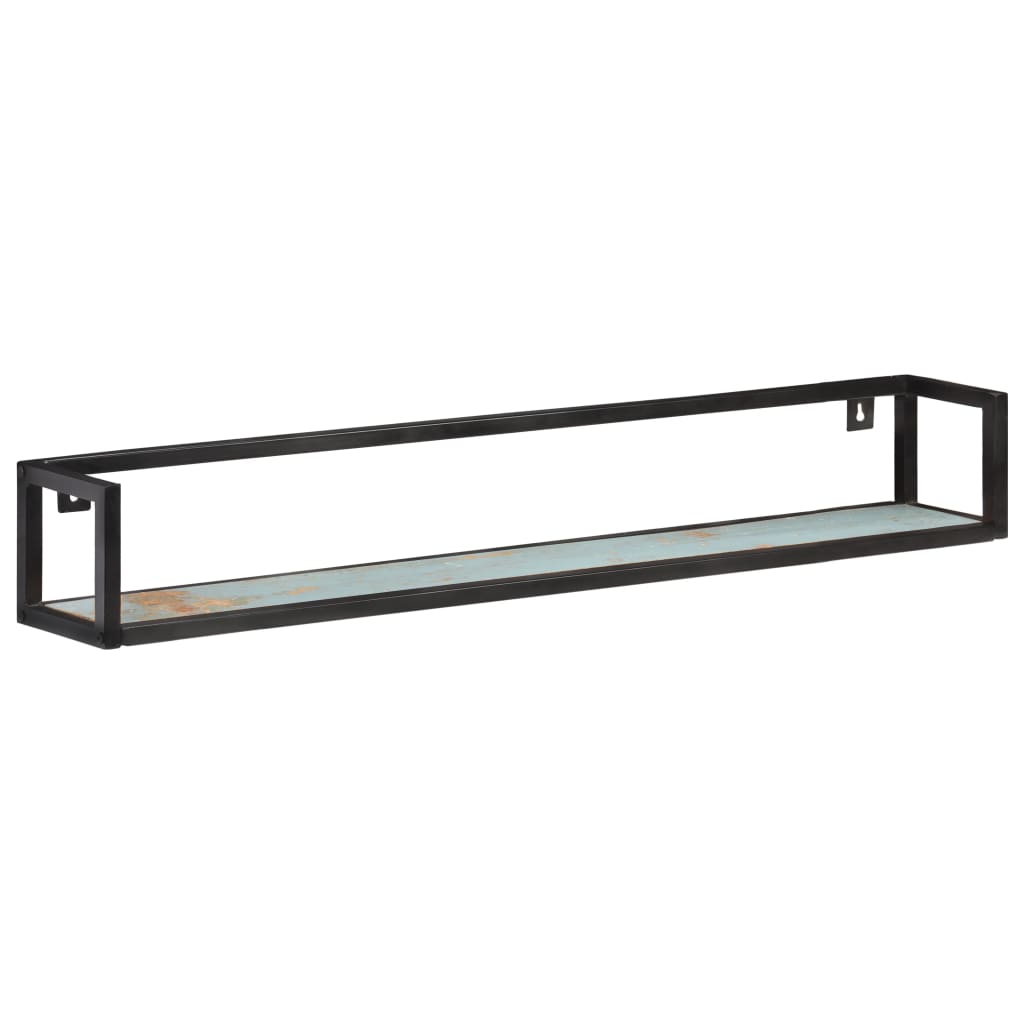 Prateleiras de parede 2 pcs 120 cm madeira recuperada maciça