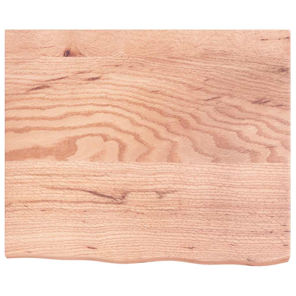 Bancada p/ wc 60x50x(2-4) cm madeira maciça tratada castanho