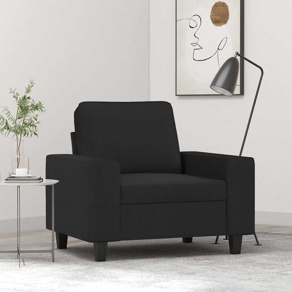 Poltrona 60 cm tecido preto