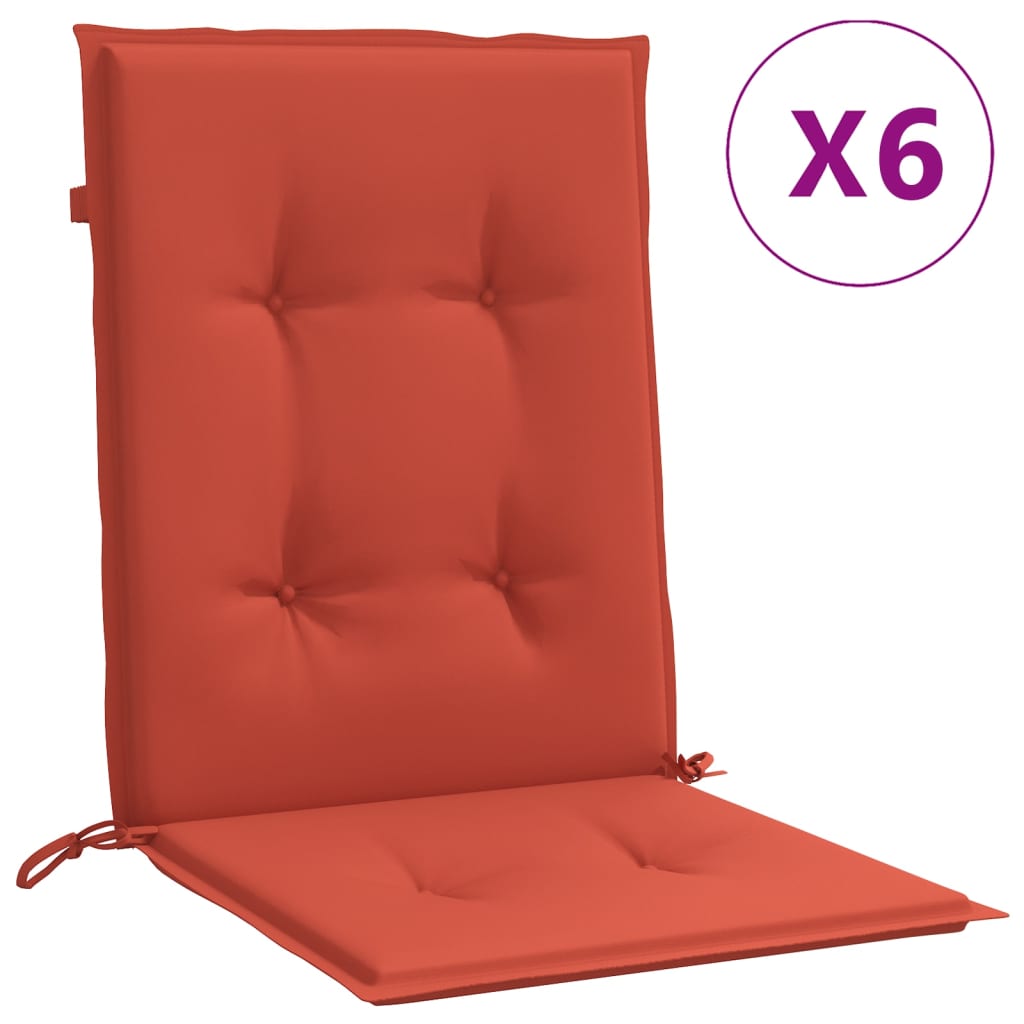 Almofadões lombares p/ cadeiras 6pcs 100x50x4cm mesclado tecido