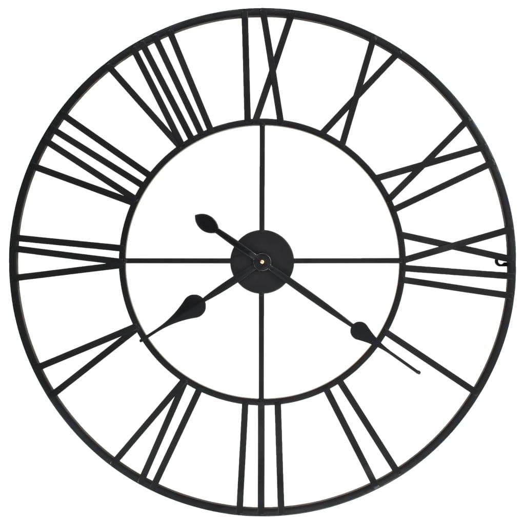 Relógio de parede com movimento quartzo metal 80 cm xxl