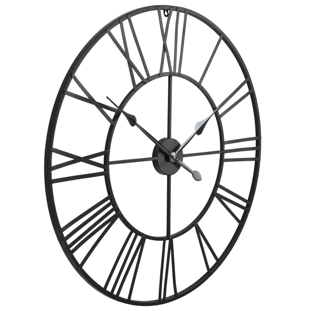 Relógio de parede com movimento quartzo metal 80 cm xxl