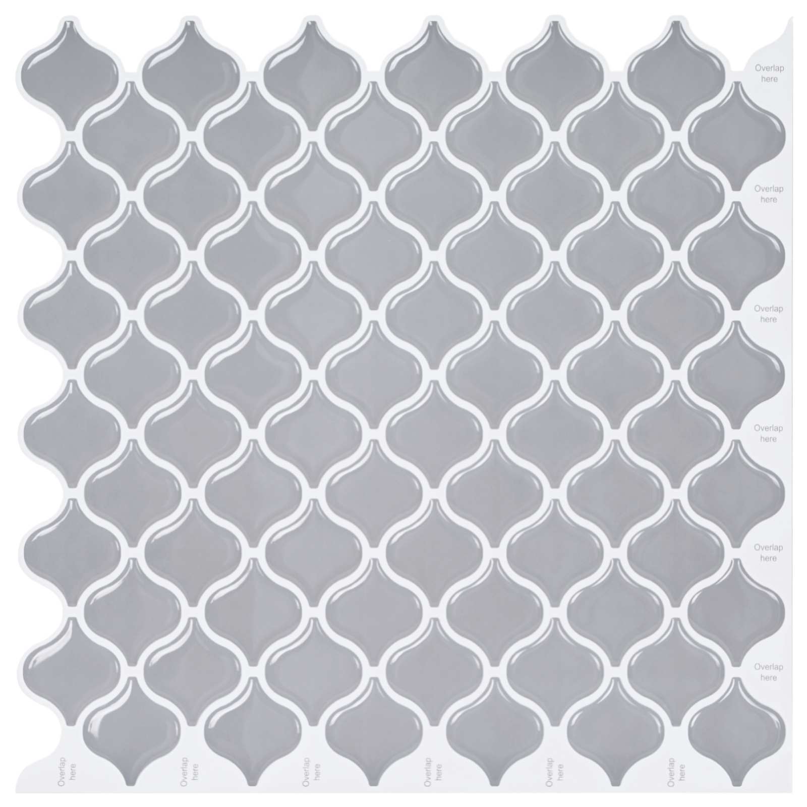 Azulejo lanturn 10 unid. cinzento 27 x 27 cm poliuretano e PET