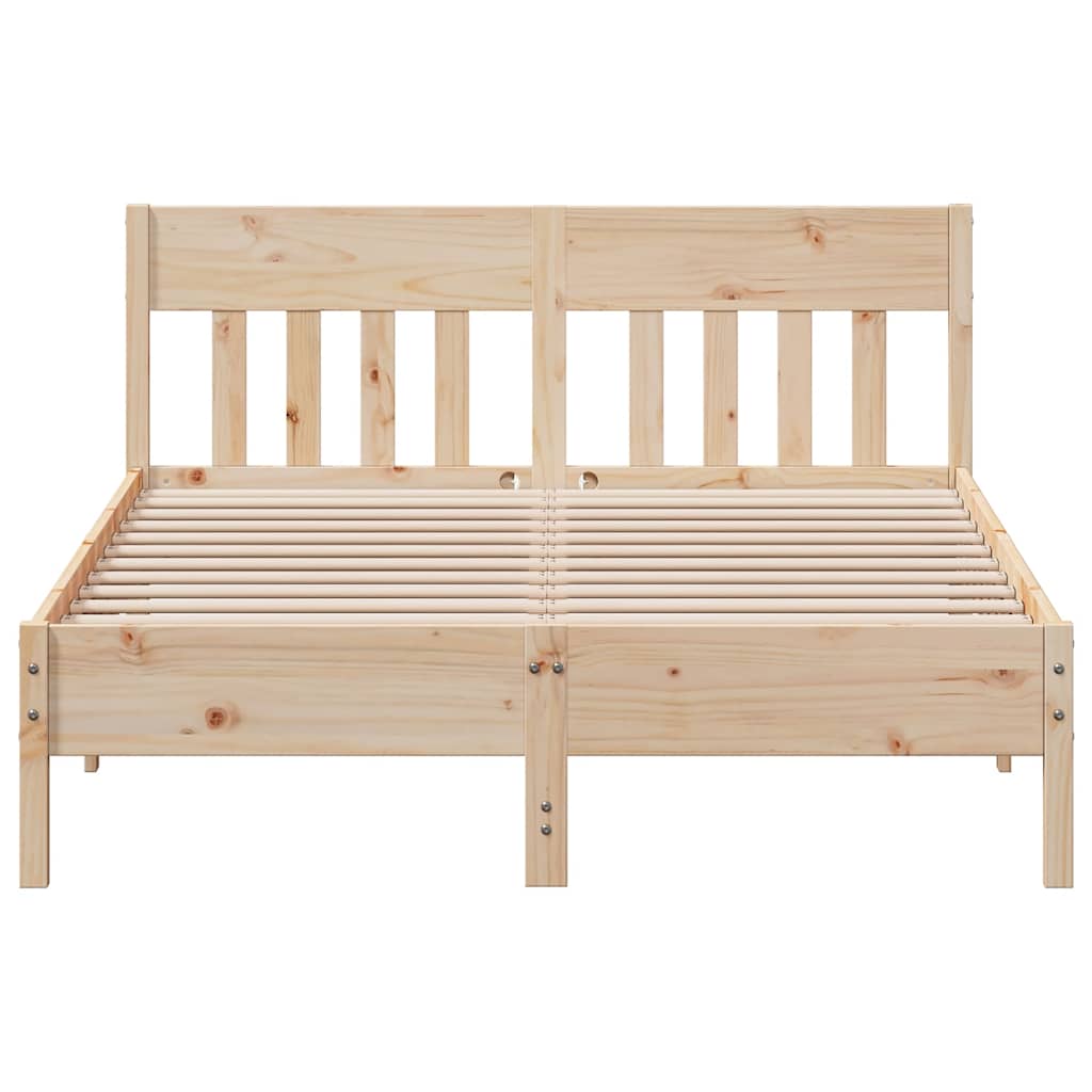 Cama sem colchão 120x200 cm madeira de pinho maciça
