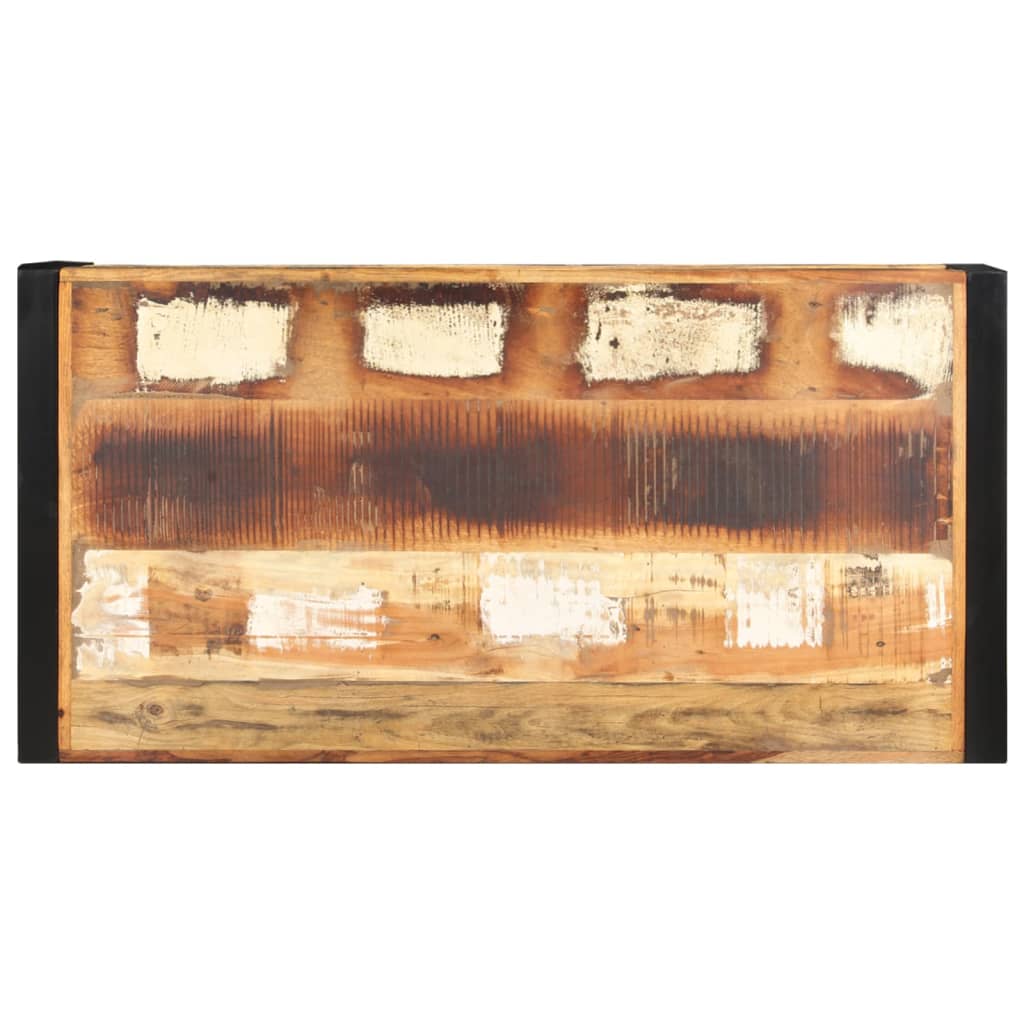 Mesa de centro 120x60x40 cm madeira recuperada maciça