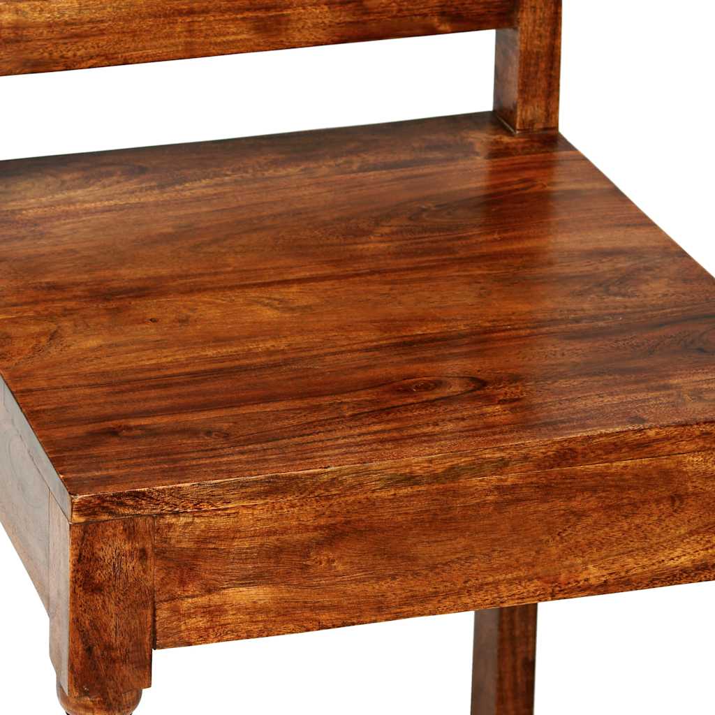 Cadeiras jantar clássicas 2 pcs madeira maciça + acabamento mel