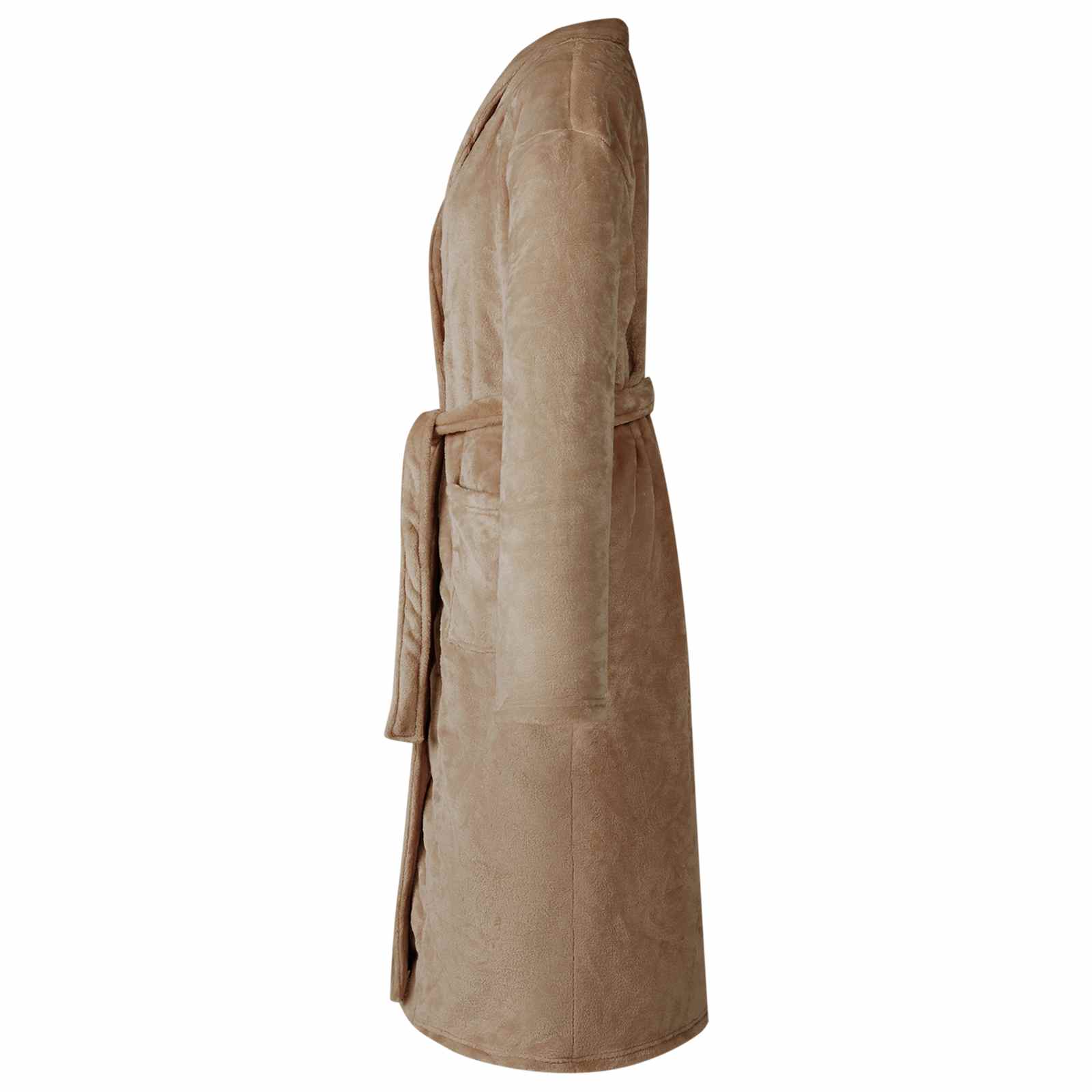 Roupão sem capuz camelo xxxl flanela