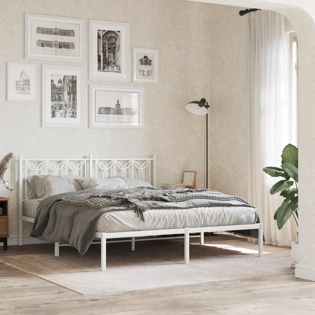 Cabeceira de substituição 150 cm metal branco