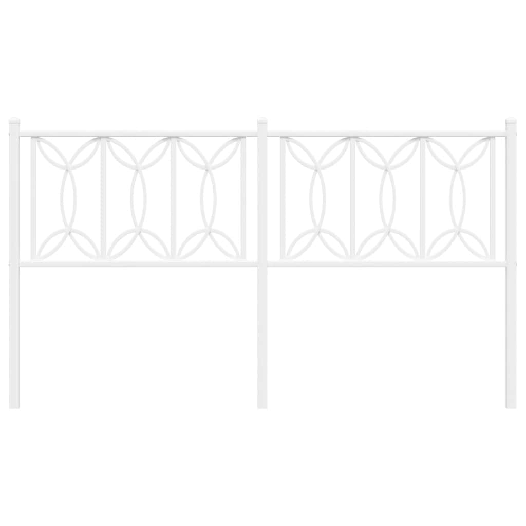 Cabeceira de substituição 150 cm metal branco