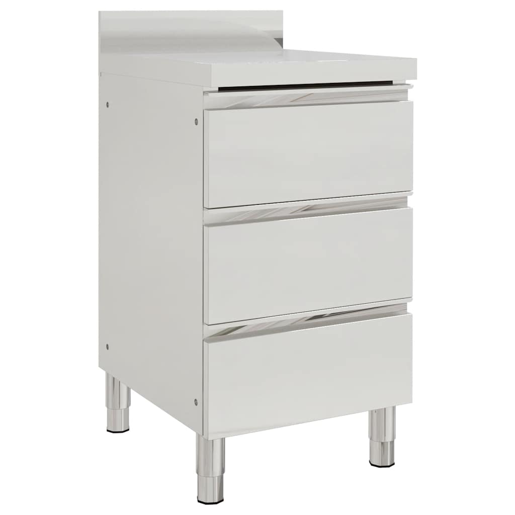 Armários de cozinha comerciais 2 pcs aço inoxidável