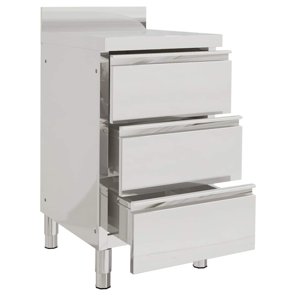 Armários de cozinha comerciais 2 pcs aço inoxidável