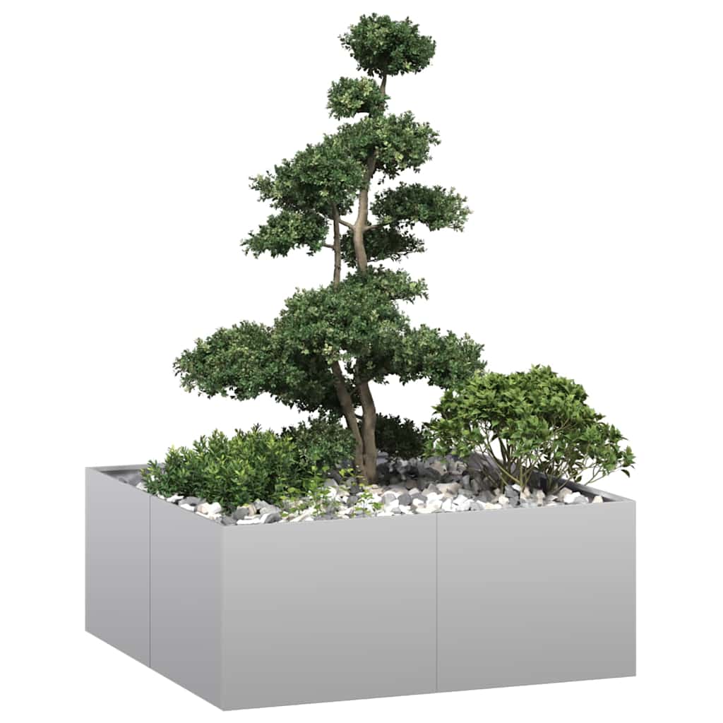 Planter 100x100x40 cm aço galvanizado