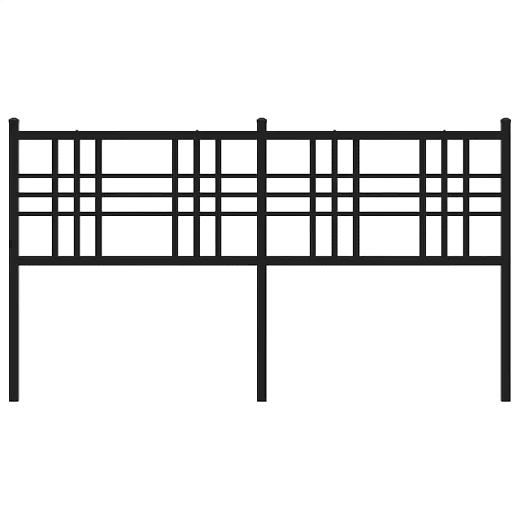 Cabeceira de substituição 160 cm metal preto